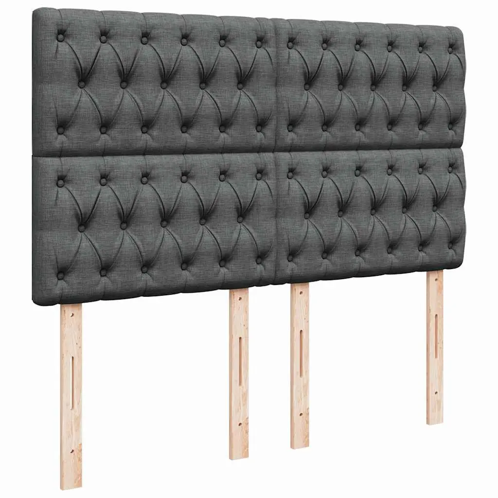 Queen Box Spring Bed with Pocket Spring Mattress LED Lights Adjustable Headboard