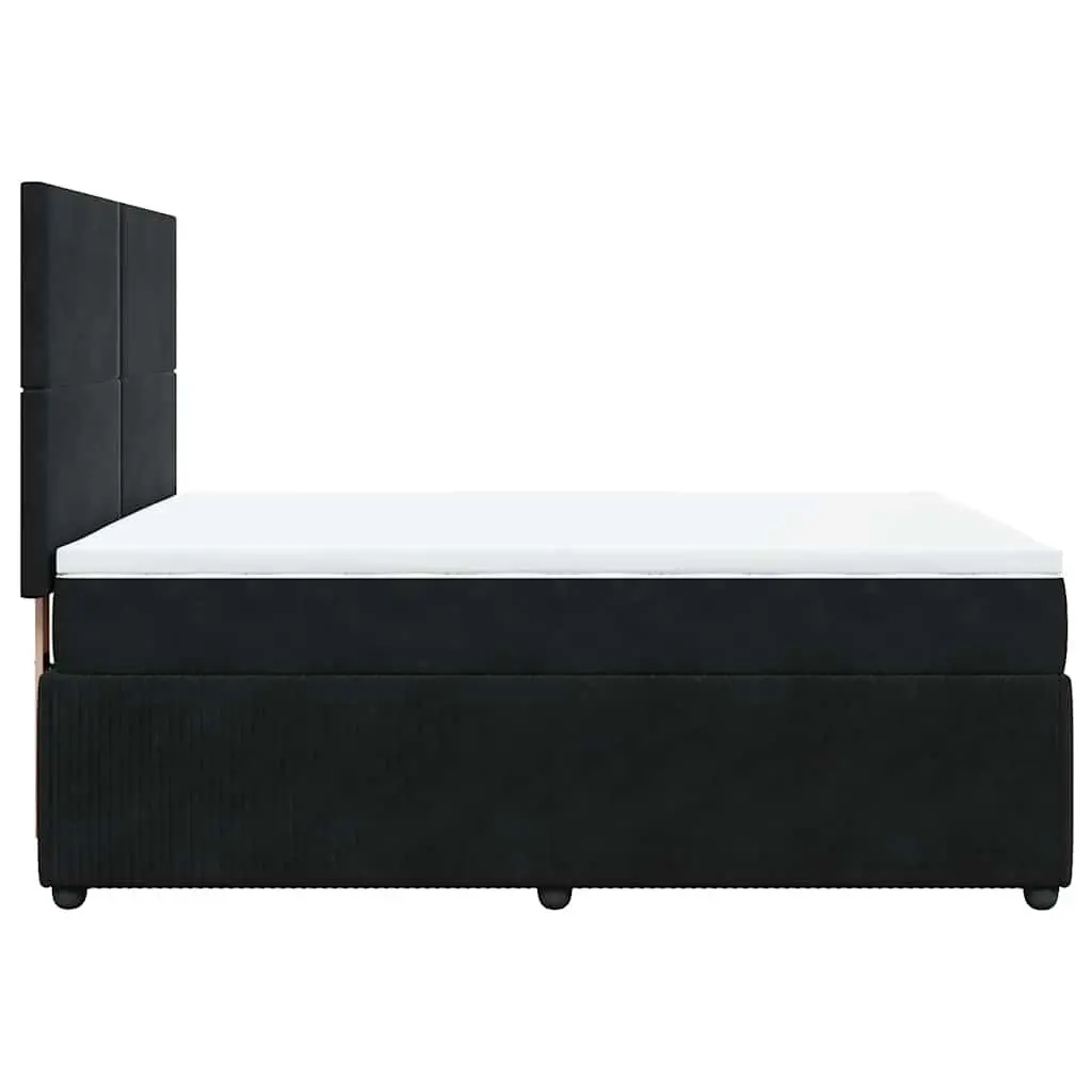 Box Spring Bed with Pocket Spring Mattress and Custom LED Lights