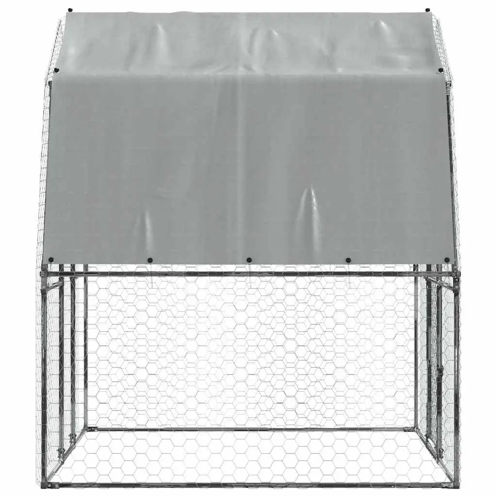 Chicken Cage with Roof and Door Outdoor Enclosure for Hens Ducks Small Animals