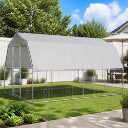 Reliable Chicken Cage with Secure Roof and Door