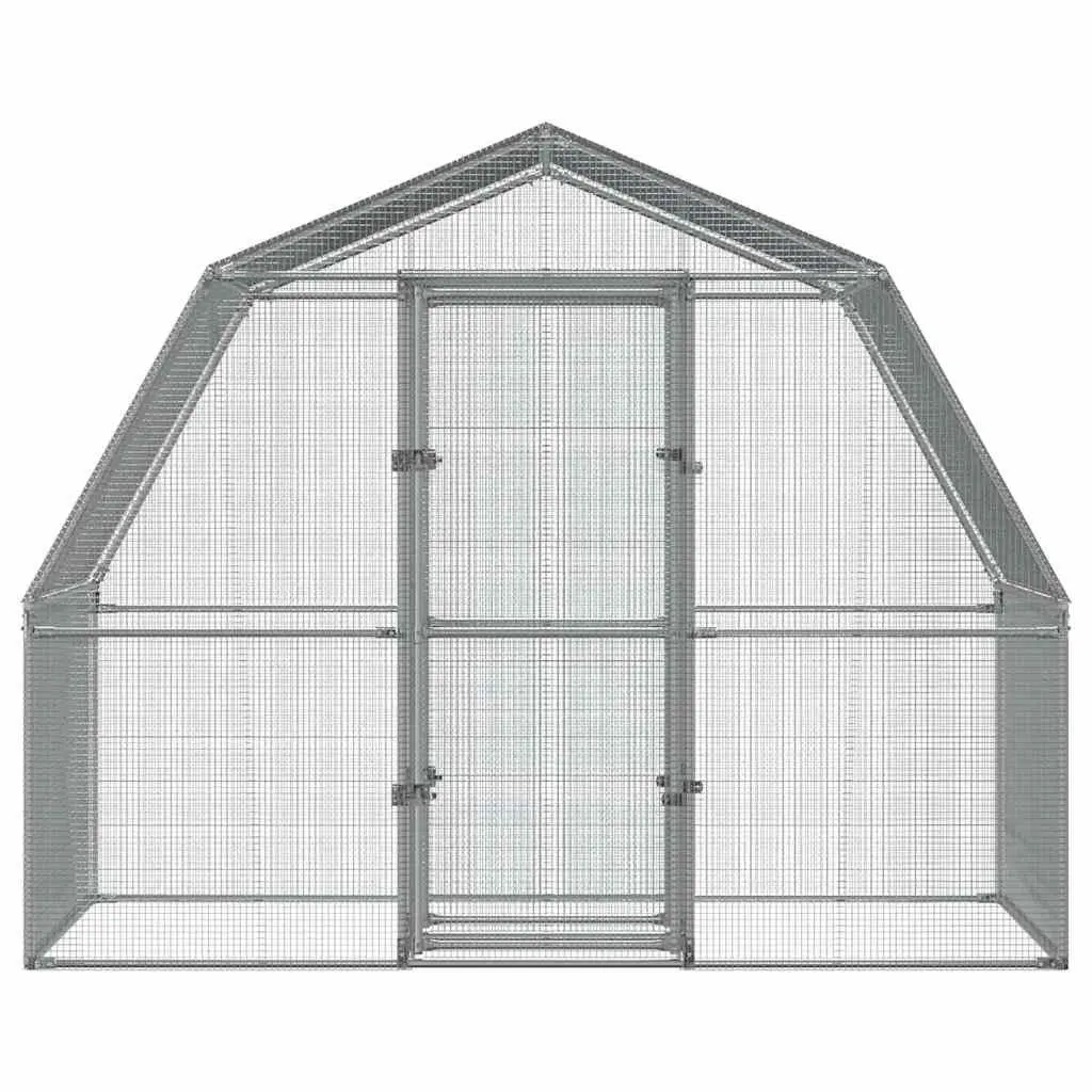 Large Bird Cage Silver Galvanised Steel Outdoor Indoor Aviary Mesh