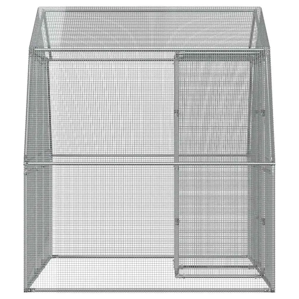 Large Bird Cage Silver Galvanised Steel Outdoor Indoor Aviary Mesh