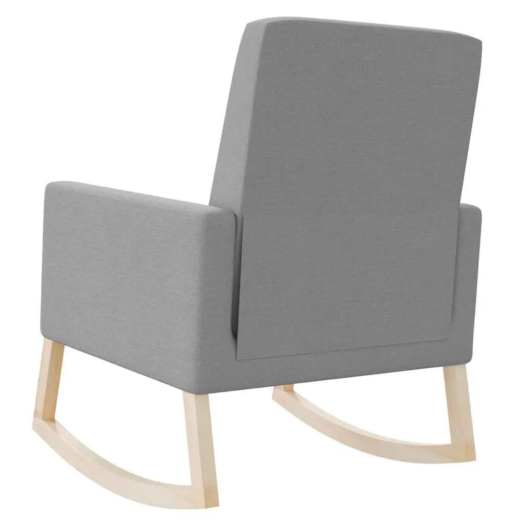 Grey Rocking Chair with Solid Construction