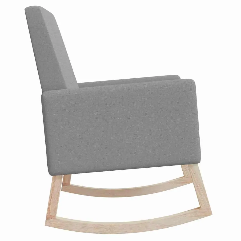 Grey Rocking Chair with Solid Construction