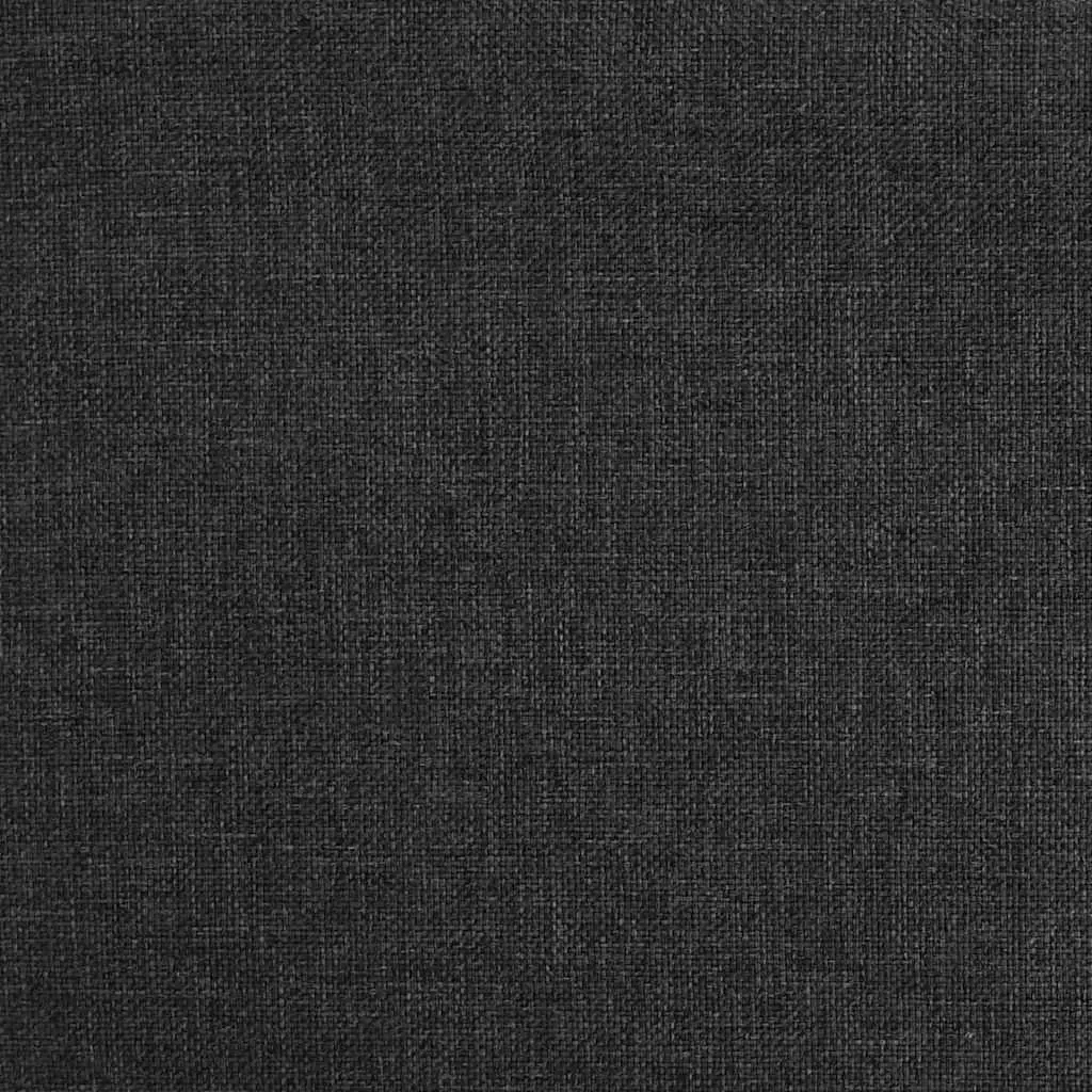 Rocking Chair Black Fabric Upholstered Armrest Living Room