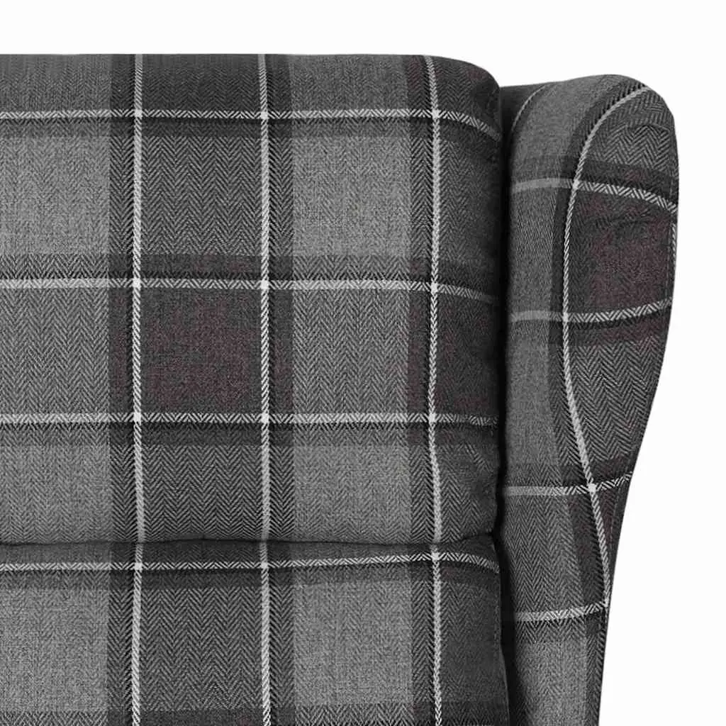 Electric Massage Chair Stand Up Recliner Grey Fabric 6 Massage Points 3 Adjustable Positions