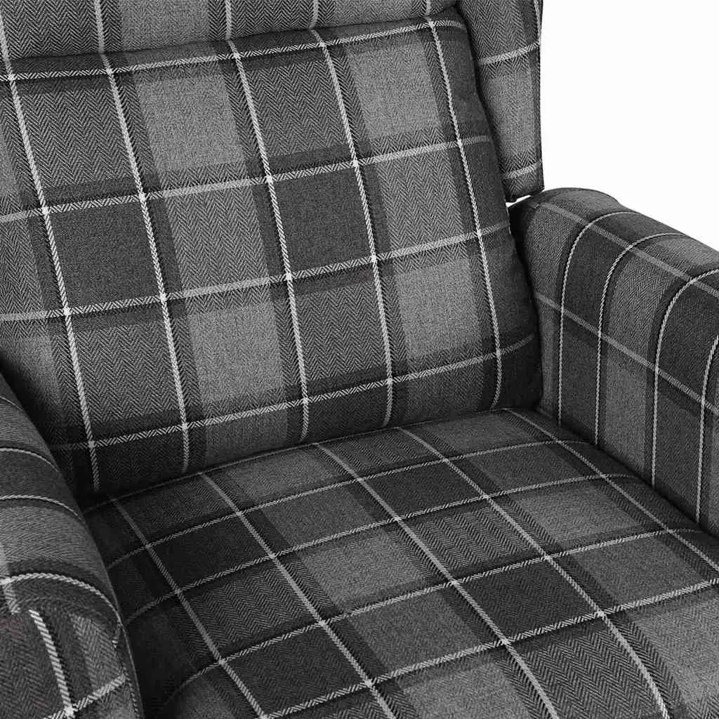 Electric Massage Chair Stand Up Recliner Grey Fabric 6 Massage Points 3 Adjustable Positions