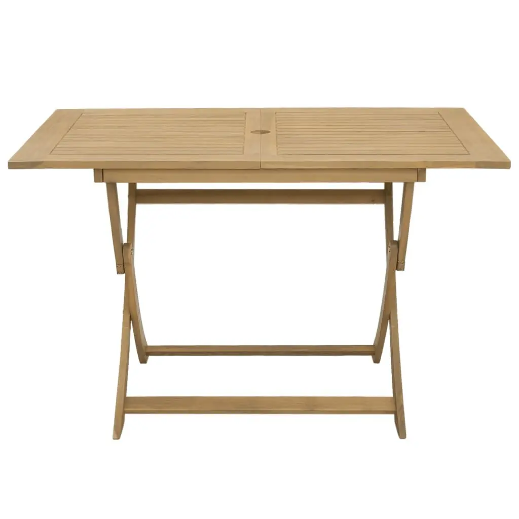 Garden Dining Set 7 Piece Outdoor Dining Furniture Solid Acacia Wood Brown