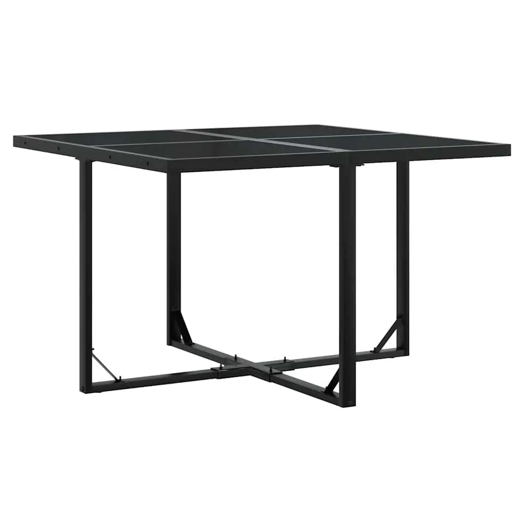 Outdoor Furniture Dining Set 5 Piece Garden Table Chairs with Cushions Black