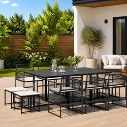 Reliable 11-Piece Garden Dining Set for Every Occasion