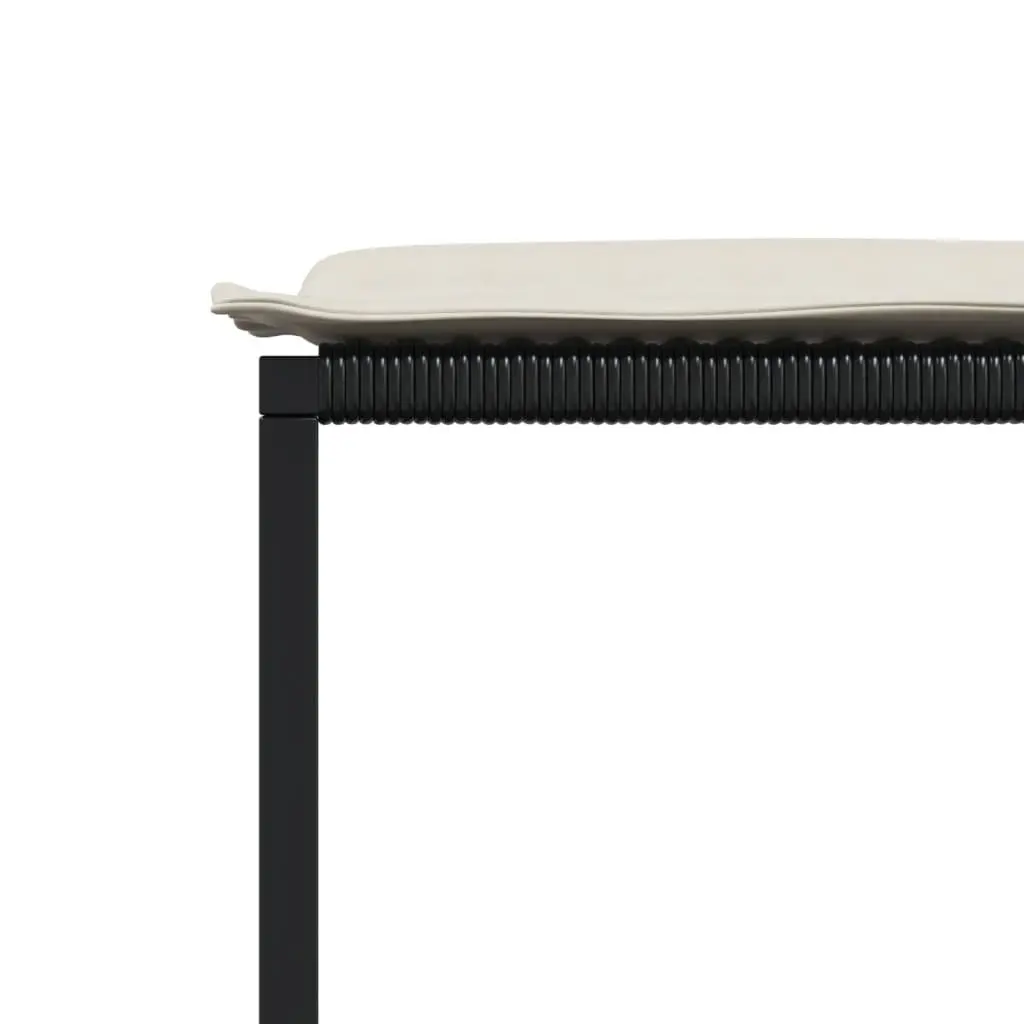 Outdoor Dining Set 13 Piece Black PE Rattan Table Chairs Cushions