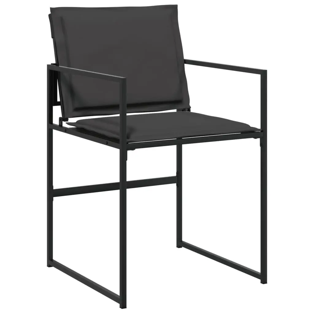 Garden Dining Set 13 Piece Outdoor Furniture Black Textilene Chairs Table Patio