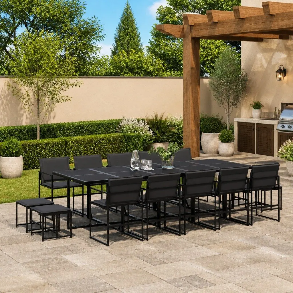 15 Piece Garden Dining Set for Enjoyable Meals