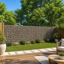 Reliable Gabion Basket with Cover 500x50x100 cm