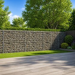 Reliable Gabion Basket with Cover 600x50x100 cm for Outdoor Use
