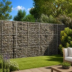 Reliable Gabion Basket 200x50x150 cm Made from Galvanised Iron