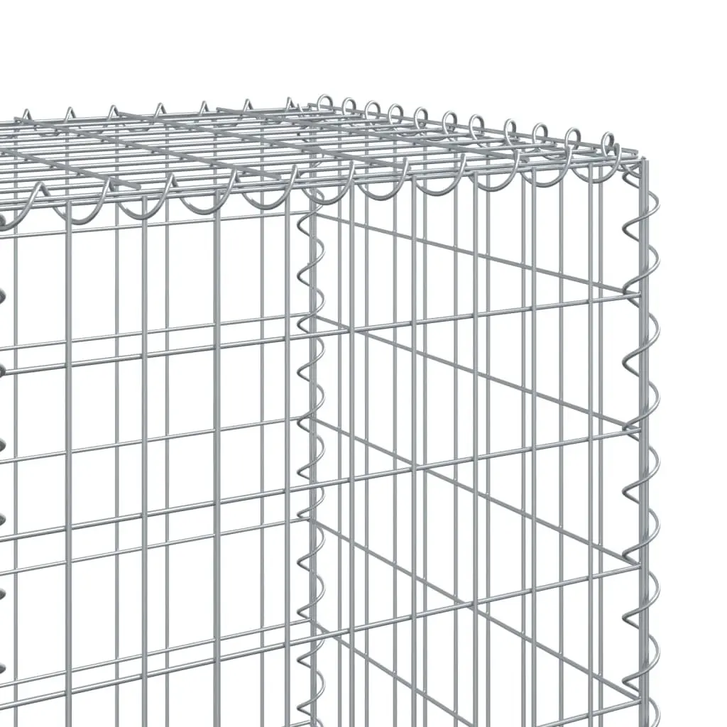 Gabion Basket 300x50x150 cm for Landscaping Silver Galvanised Iron