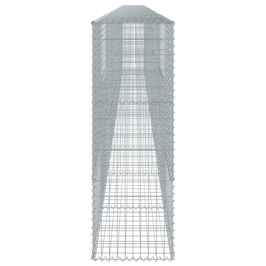 Gabion Basket 1100x50x150 cm for Landscaping Silver Galvanised Iron Wire