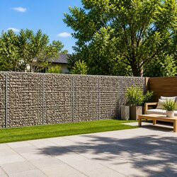 Versatile Gabion Basket with Cover 1200x50x150cm