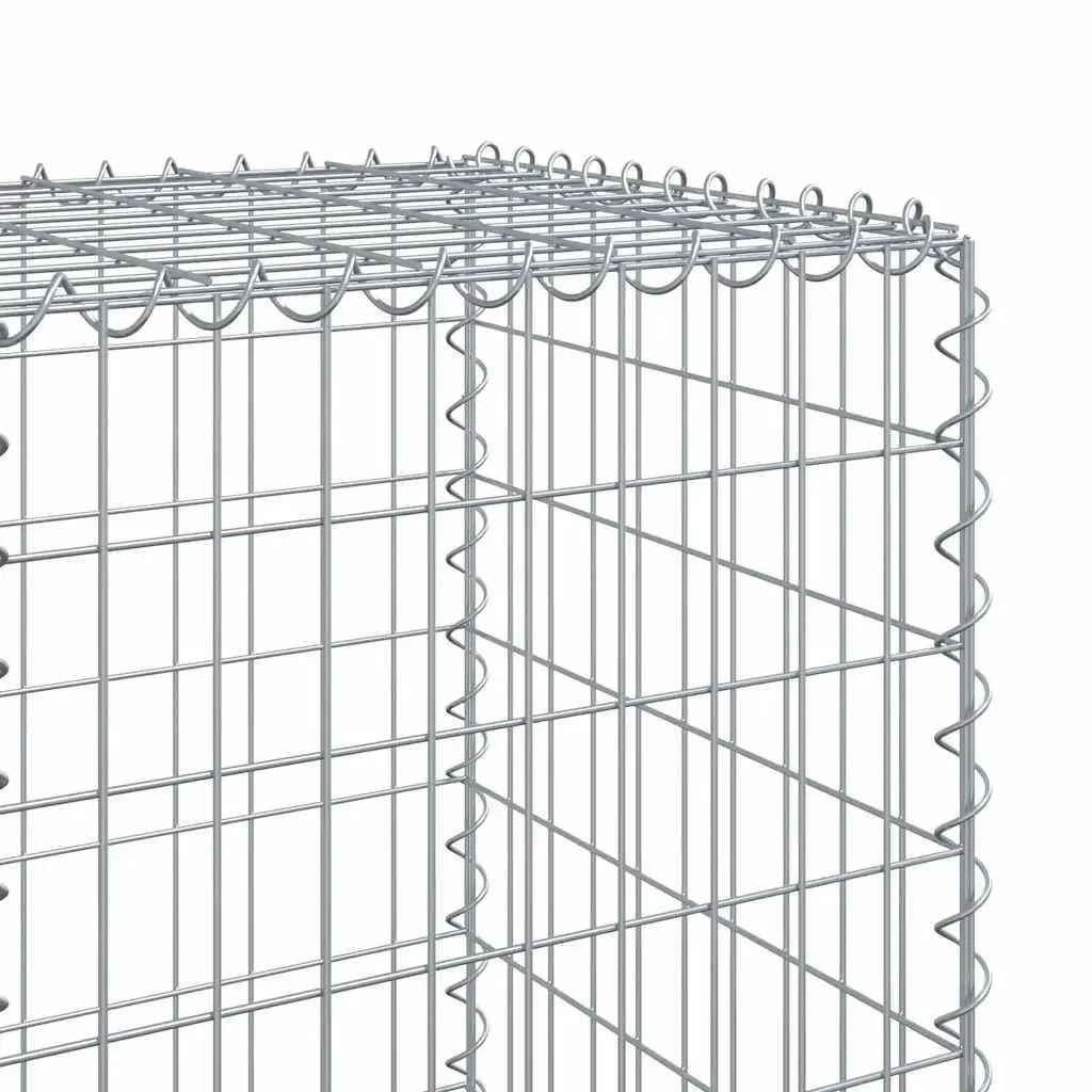 Gabion Basket 1200x50x150cm Outdoor Garden Retaining Wall Silver