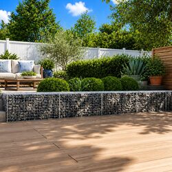 Reliable Gabion Basket with Cover 400x100x50 cm