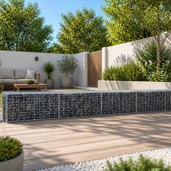 Reliable Gabion Basket with Cover 900x100x50cm