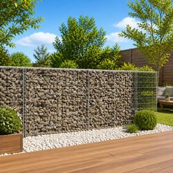 Reliable Gabion Basket 250x100x100 cm with Cover