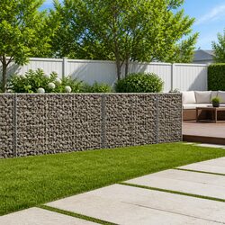 Reliable Gabion Basket with Cover 350x100x100 cm for Landscaping