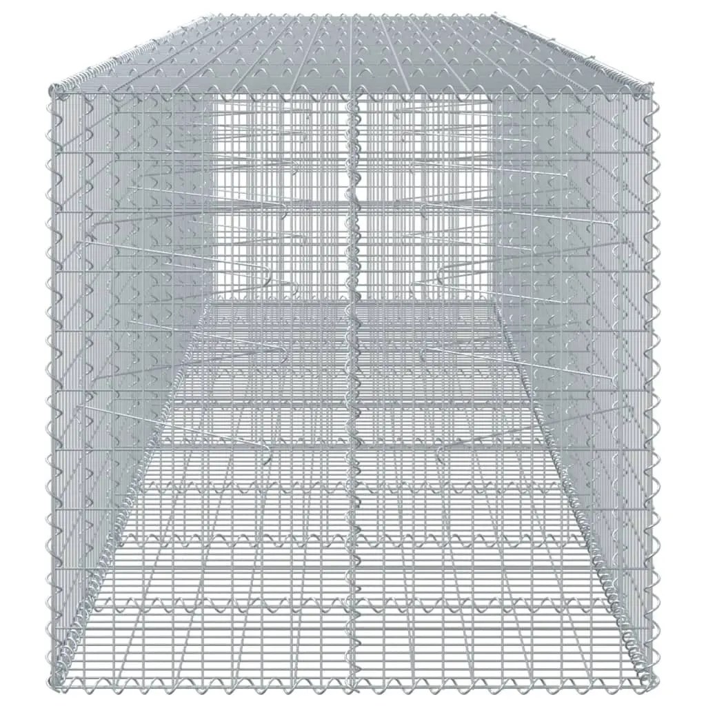 Gabion Basket 450x100x100 cm Garden Retaining Wall Silver