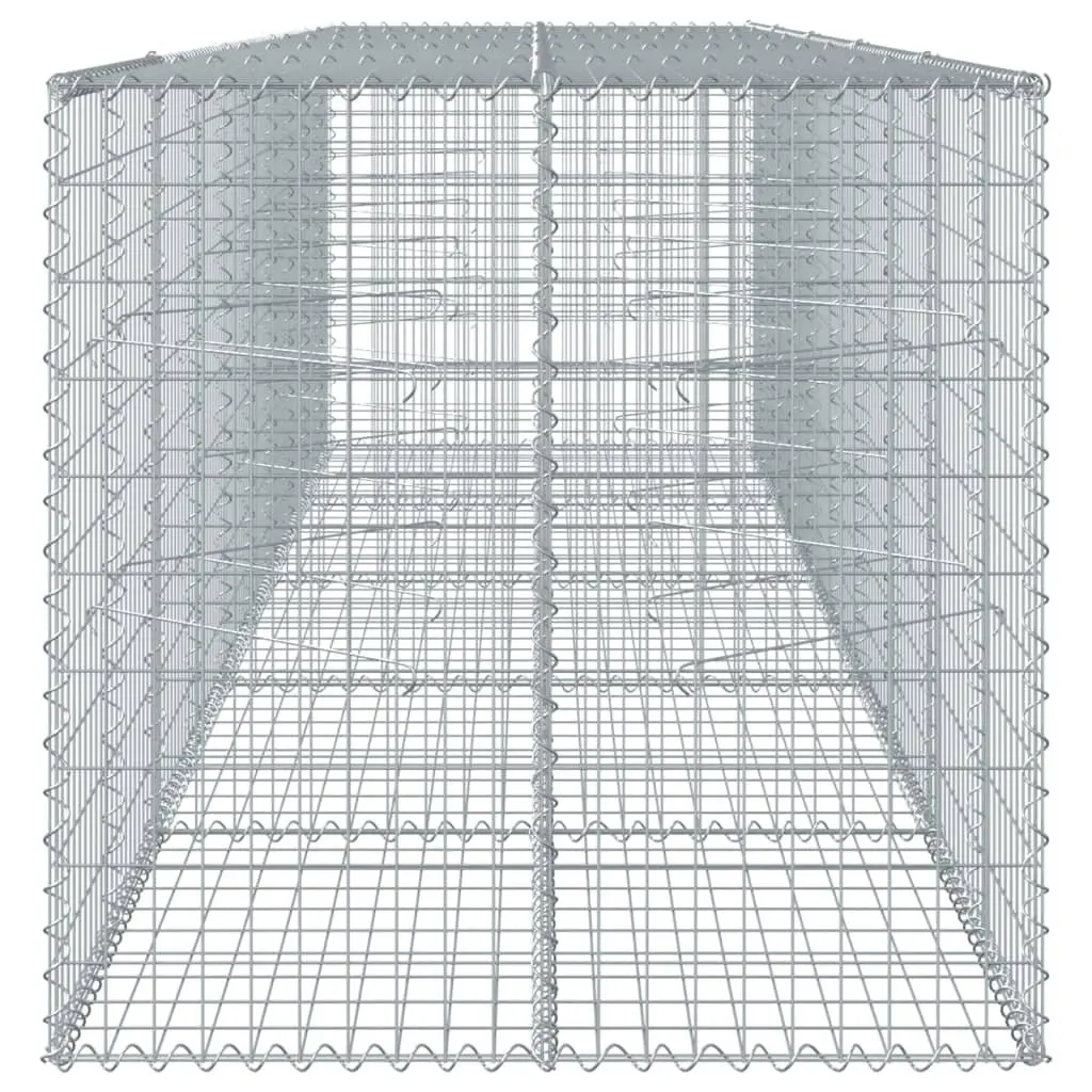 Gabion Basket 500x100x100cm for Landscaping Outdoor Decoration Galvanised Iron Wire Cage Silver