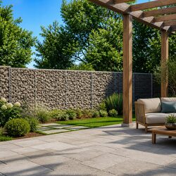 Gabion Basket with Cover: Reliable and Versatile 650x100x100 cm