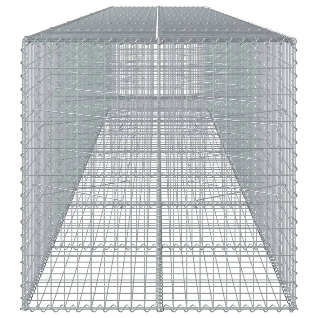 Gabion Basket 800x100x100 cm for Landscaping and Outdoor Decor Silver Galvanised Iron Wire Cage