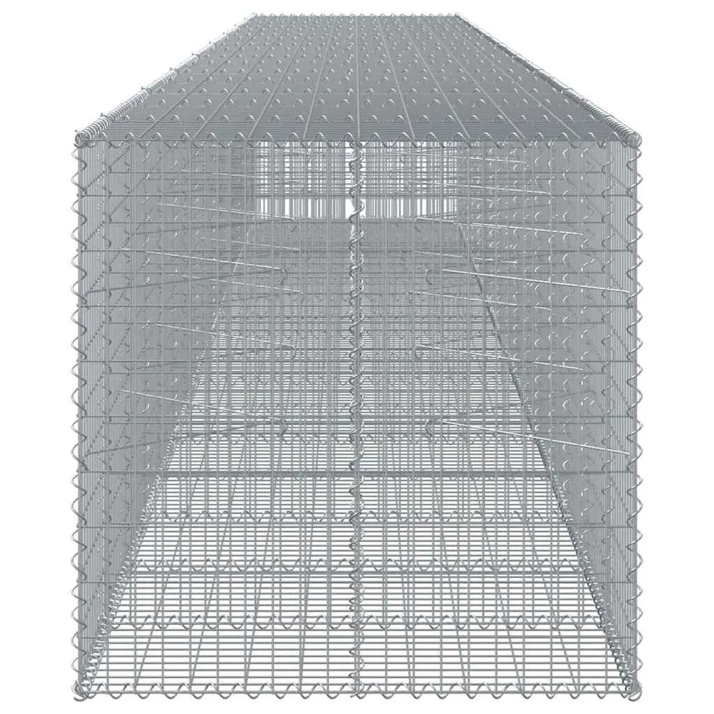 Gabion Basket 850x100x100 cm Silver Wire Garden Retaining Wall