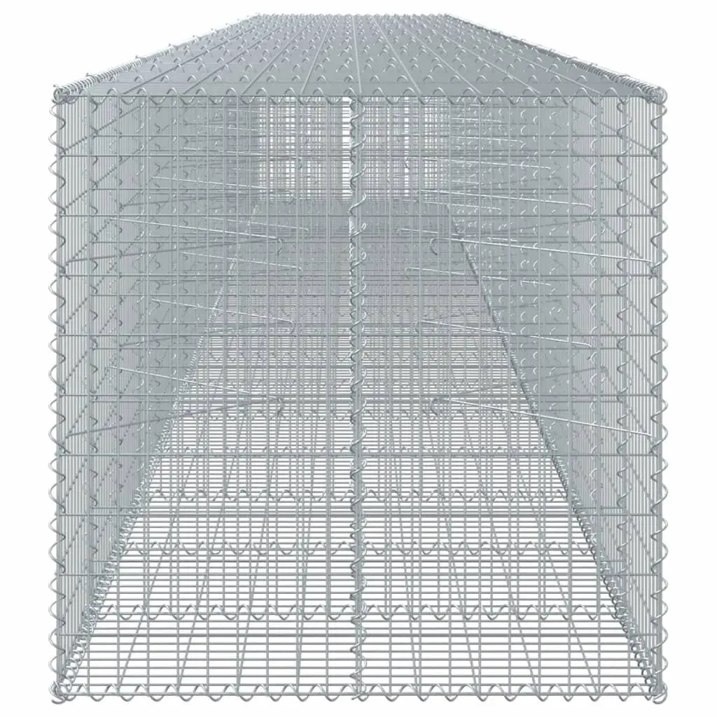 Gabion Basket 950x100x100cm for Garden Retaining Silver Galvanised Iron Wire