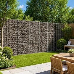 Reliable Gabion Basket with Cover 200x100x150 cm
