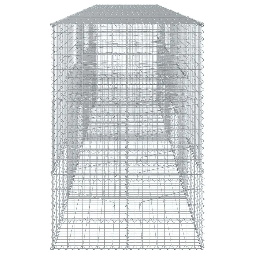 Gabion Basket 600x100x150 cm for Landscaping Garden Silver Galvanised Iron Wire