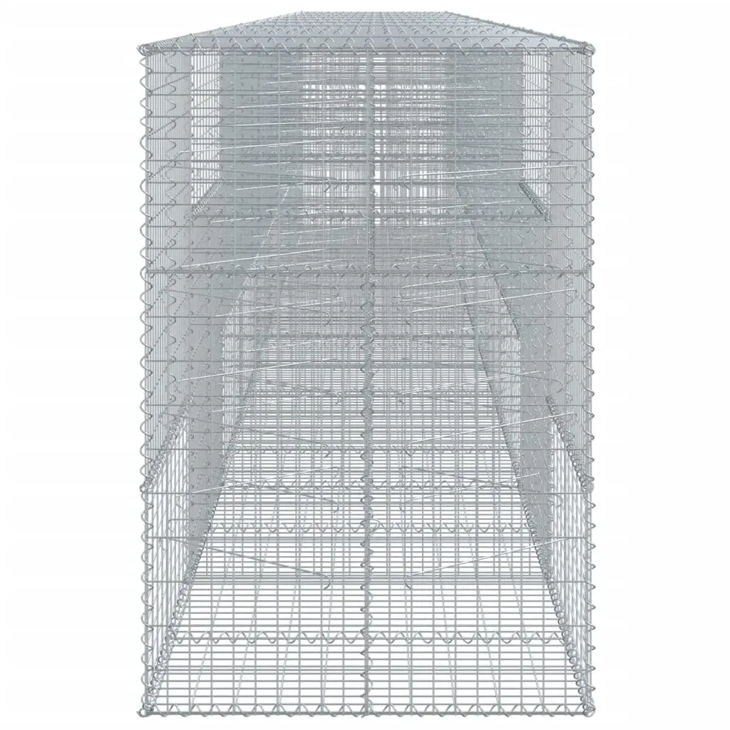 Gabion Basket 900x100x150 cm for Garden Landscaping Silver Galvanised Iron