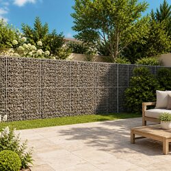Reliable Gabion Basket 400x100x200 cm with Cover