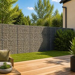 Reliable Gabion Basket with Cover: 700x100x200 cm Outdoor Solution