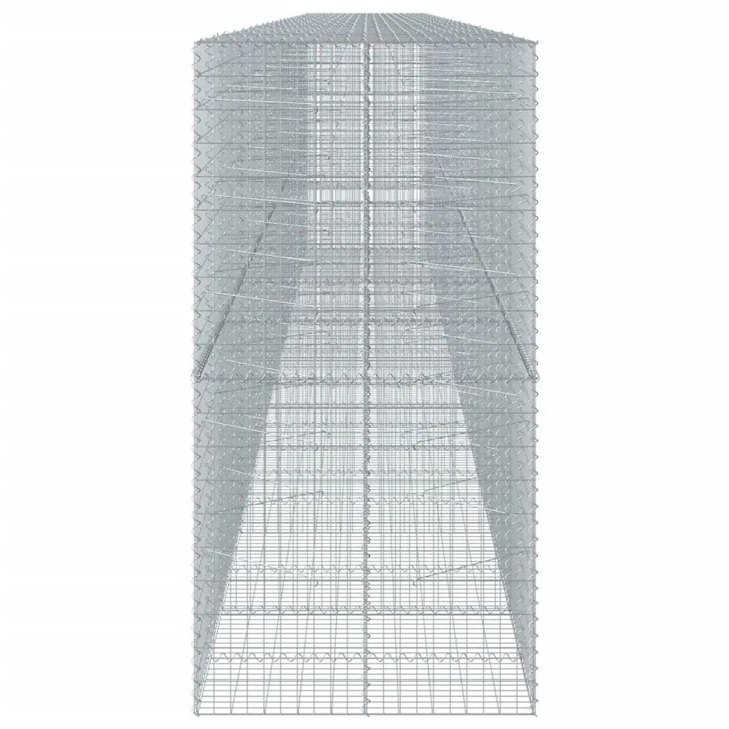Gabion Basket 1100x100x200cm Outdoor Garden Cage Silver Galvanised Iron Wire