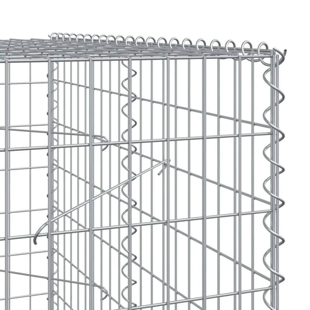 Gabion Basket 1100x100x200cm Outdoor Garden Cage Silver Galvanised Iron Wire