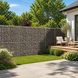 Reliable Galvanised Iron Gabion Basket with Protective Cover 1150x100x200 cm