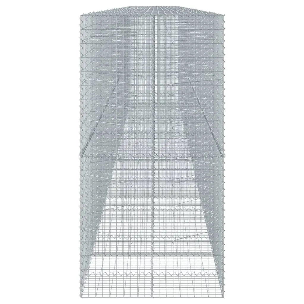 Gabion Basket 1150x100x200 cm for Landscaping Silver Galvanised Iron