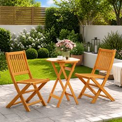 Acacia Wood Folding Bistro Set – Practical and Beautiful