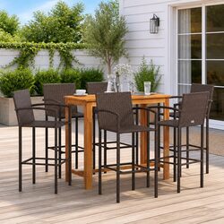 Comfort and Value in a 7 Piece Outdoor Garden Bar Set