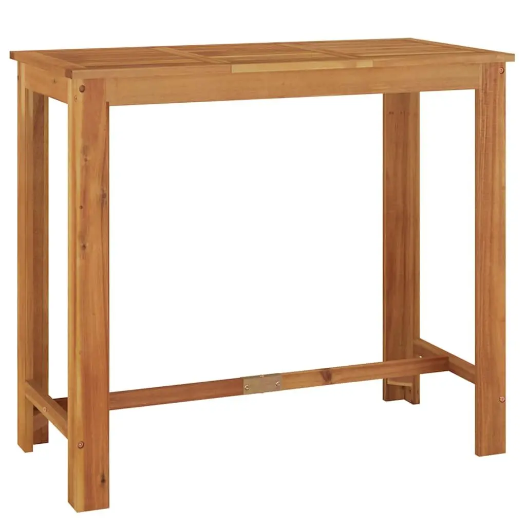 Garden Bar Set 7 Piece Outdoor Bar Table and Stools Grey Acacia Wood Poly Rattan