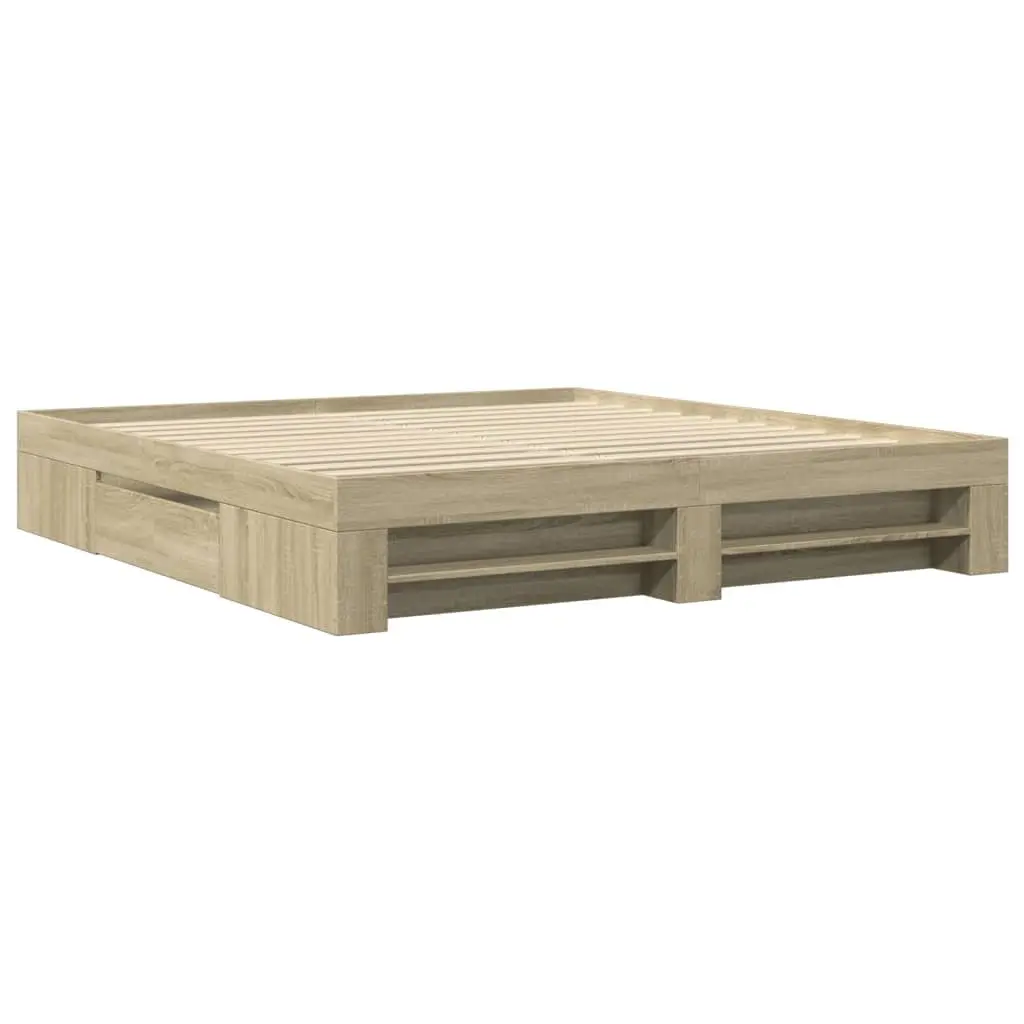 King Bed Frame with Smart Storage Solutions