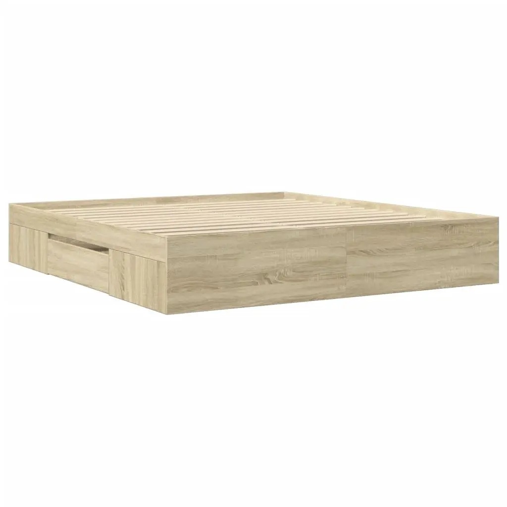 King Bed Frame with Smart Storage Solutions