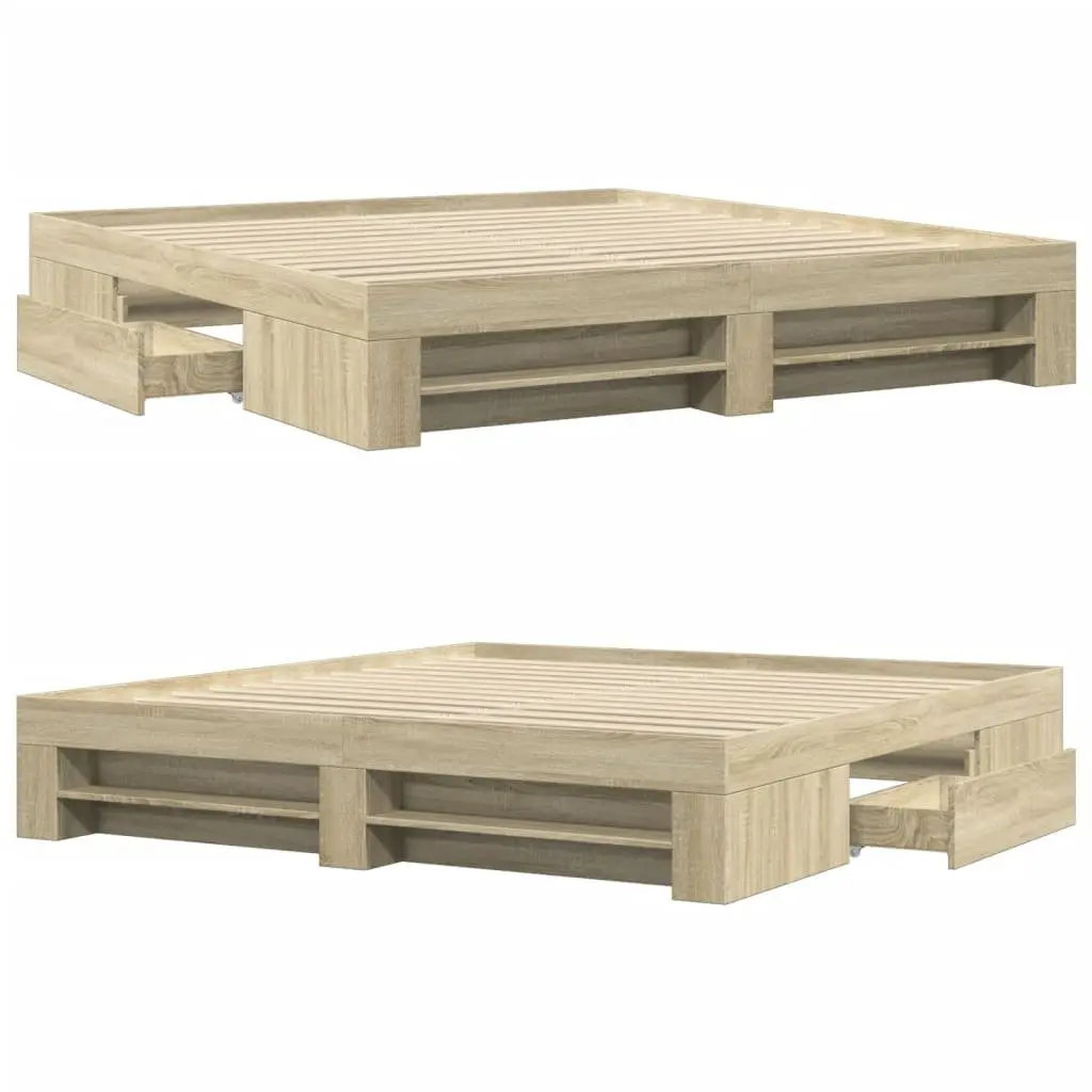 King Bed Frame with Smart Storage Solutions