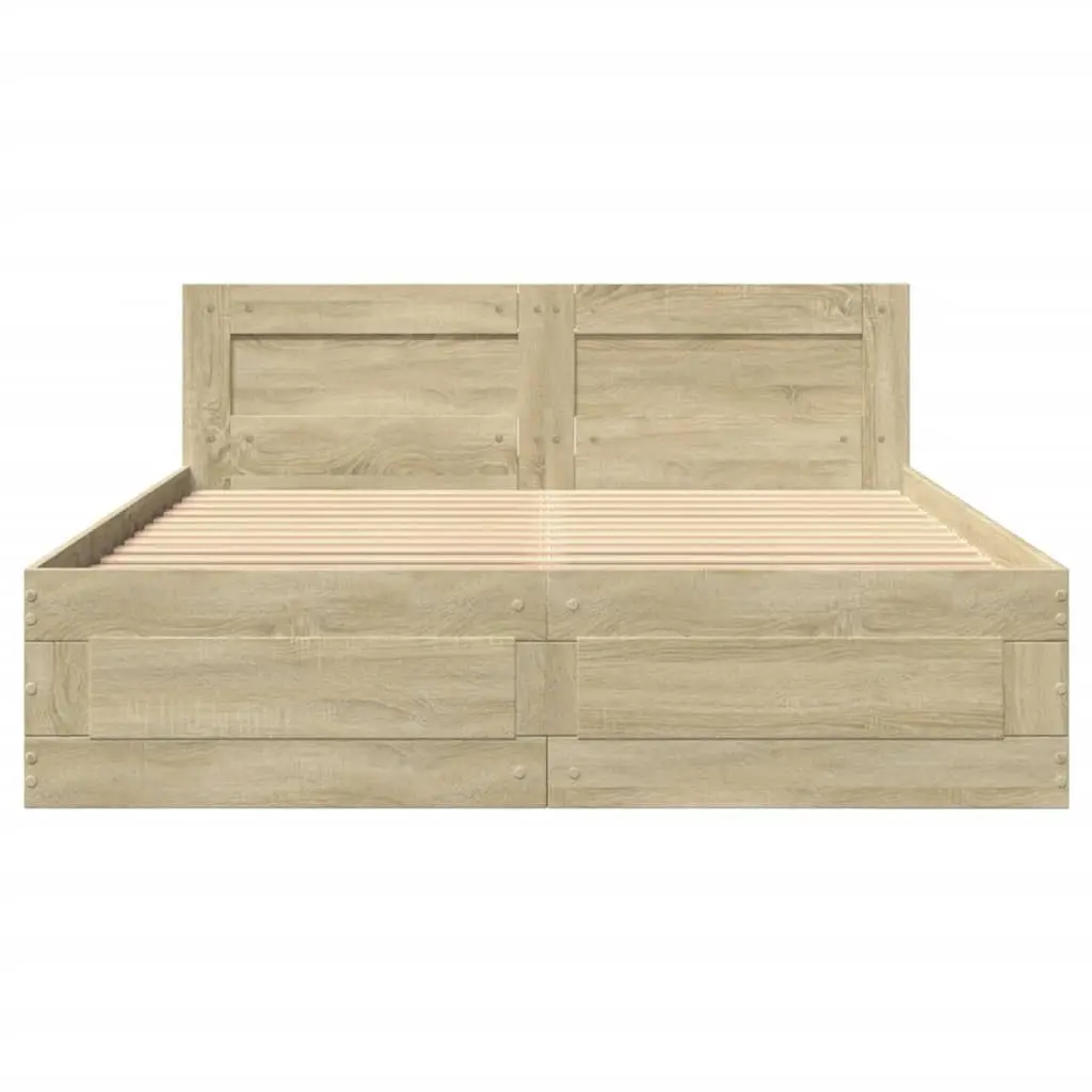 Sonoma Oak Bed Frame 135x190 cm